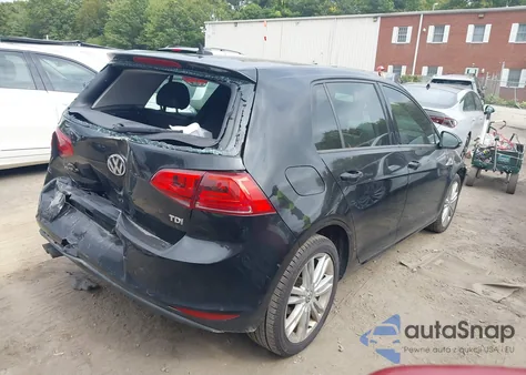 2015 Volkswagen Golf Tdi Se 4-Door из США, поврежденный, VIN 3VW2A7AU5FM022014